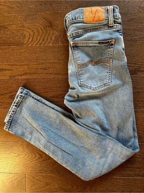 Nudie Jeans Lean Dean Lost Orange Slim Tapered Jeans 30x30
